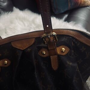 Luxury Monogram Tote Bag with Brown Accents